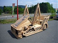 Transport: Wooden sports car