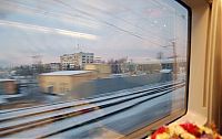 Transport: Russia´s first high speed train Sapsan, Moscow to St. Petersburg