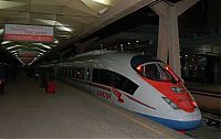 Transport: Russia´s first high speed train Sapsan, Moscow to St. Petersburg