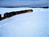 Transport: train got stuck in the snow