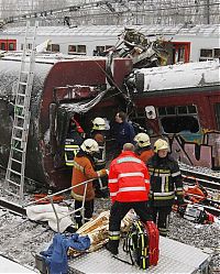 Transport: Collision of trains in Belgium