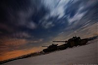 Transport: Tank T-80 and BMP-2 in action