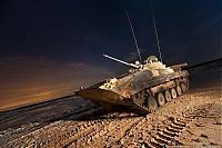 Transport: Tank T-80 and BMP-2 in action