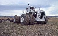 Transport: big bud 747, world's largest farm tractor