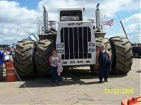 Transport: big bud 747, world's largest farm tractor