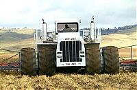 Transport: big bud 747, world's largest farm tractor