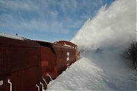 Transport: rotary snowplow train