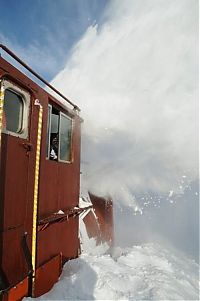 Transport: rotary snowplow train