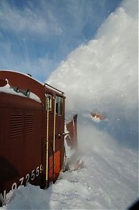 Transport: rotary snowplow train