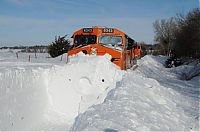 Transport: rotary snowplow train