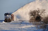 Transport: rotary snowplow train