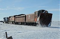 Transport: rotary snowplow train