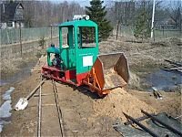 Transport: self-made ridable miniature railway