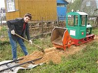 Transport: self-made ridable miniature railway