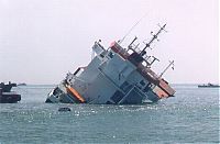 Transport: container ship accident