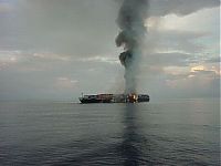 Transport: container ship accident