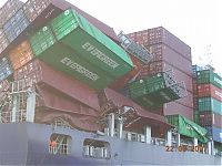 Transport: container ship accident