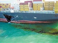 Transport: container ship accident