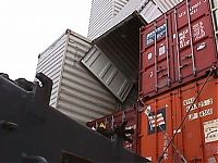 Transport: container ship accident