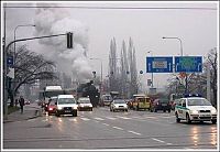 Transport: Train in the city, Brno, Czech Republic