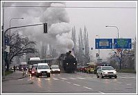 Transport: Train in the city, Brno, Czech Republic