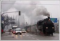 Transport: Train in the city, Brno, Czech Republic