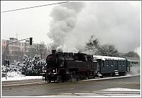 Transport: Train in the city, Brno, Czech Republic