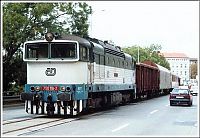 Transport: Train in the city, Brno, Czech Republic