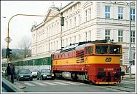 Transport: Train in the city, Brno, Czech Republic