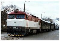 Transport: Train in the city, Brno, Czech Republic