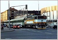 Transport: Train in the city, Brno, Czech Republic