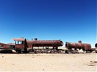 Transport: Train cemetery, Uyuni, Bolivia