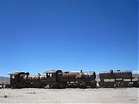 Transport: Train cemetery, Uyuni, Bolivia