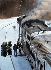 Transport: Amtrak train fire, Netherlands