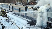 Transport: Amtrak train fire, Netherlands