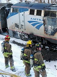 Transport: Amtrak train fire, Netherlands