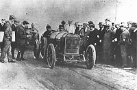 Transport: antique retro racing car