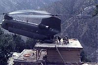 Transport: helicopter in action