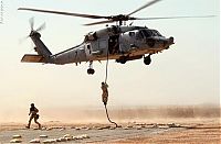 Transport: helicopter in action