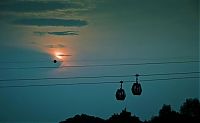 Transport: cable car aerial view