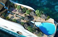 Transport: Tropical Island Paradise by Yacht Island Design