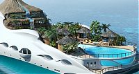 Transport: Tropical Island Paradise by Yacht Island Design