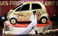 Transport: Tata Nano, 24 carat gold plated