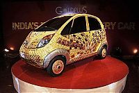 Transport: Tata Nano, 24 carat gold plated