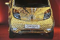 Transport: Tata Nano, 24 carat gold plated