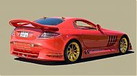 Transport: Mercedes McLaren SLR 999 Red Gold Dream by Ueli Anlicker