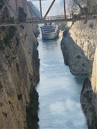 Transport: The Corinth Canal, Aegean Sea, Greece