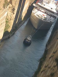 Transport: The Corinth Canal, Aegean Sea, Greece