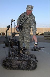 Transport: EOD bomb explosive ordnance disposal robot