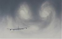 Transport: contrails, condensation vapour trails